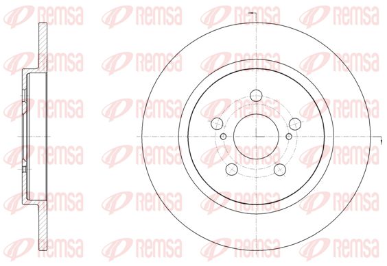 REMSA Тормозной диск 61464.00