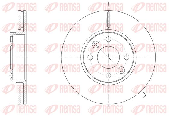 REMSA Тормозной диск 61474.10