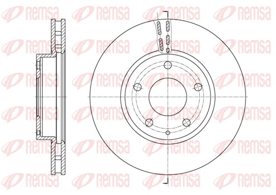 REMSA Bremžu diski 61573.10