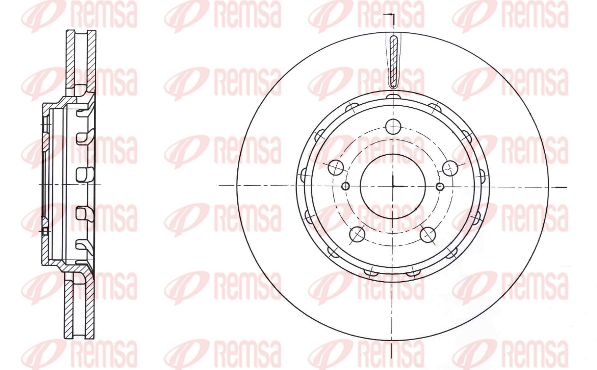 REMSA Тормозной диск 61593.10