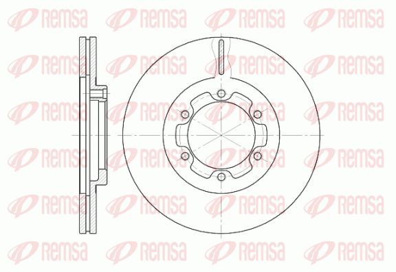 REMSA Тормозной диск 6188.10