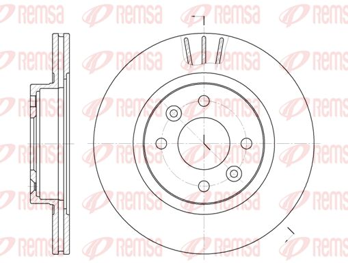 REMSA Тормозной диск 6204.10