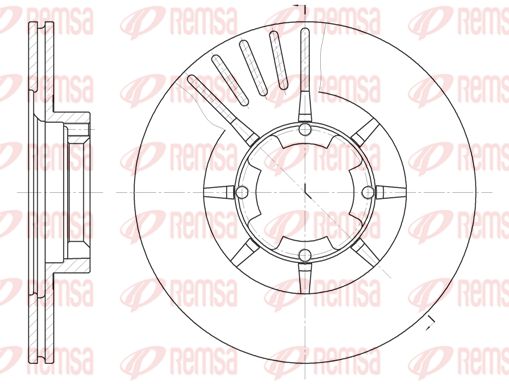 REMSA Тормозной диск 6428.10