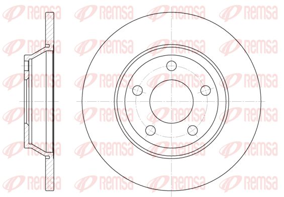 REMSA Тормозной диск 6472.00