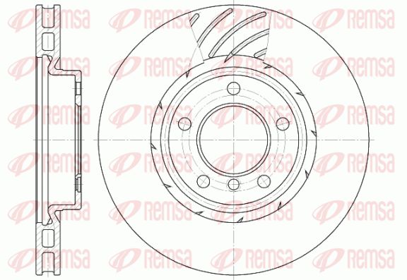 REMSA Тормозной диск 6508.11