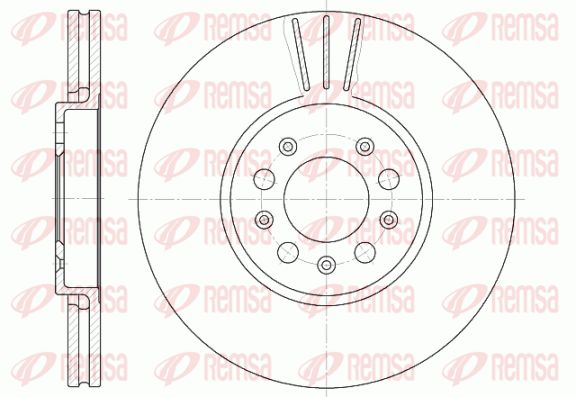 REMSA Bremžu diski 6544.10