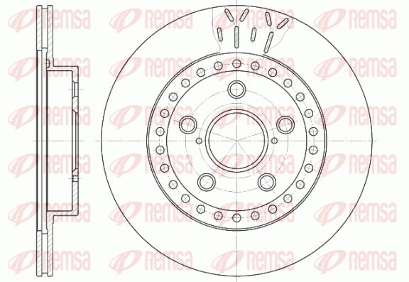 REMSA Тормозной диск 6561.10