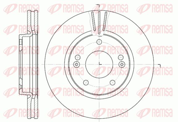 REMSA Тормозной диск 6667.10
