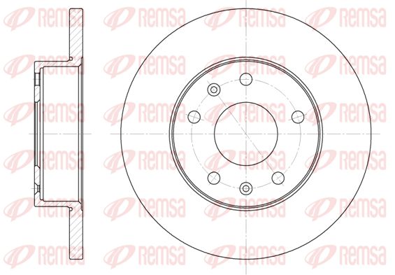 REMSA Тормозной диск 6721.00