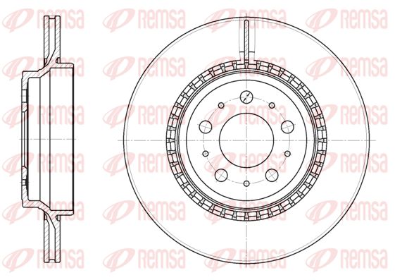 REMSA Тормозной диск 6777.10