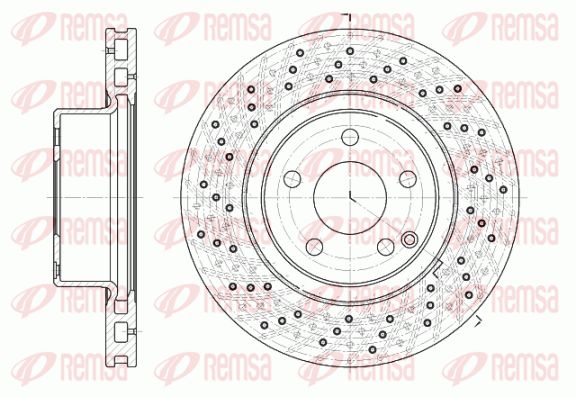 REMSA Тормозной диск 6817.10