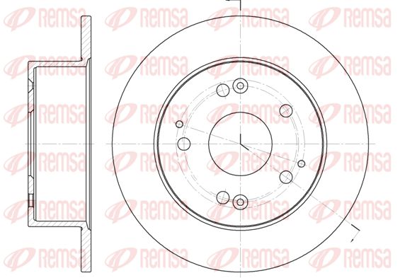 REMSA Тормозной диск 6875.00