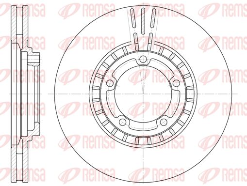 REMSA Тормозной диск 6884.10