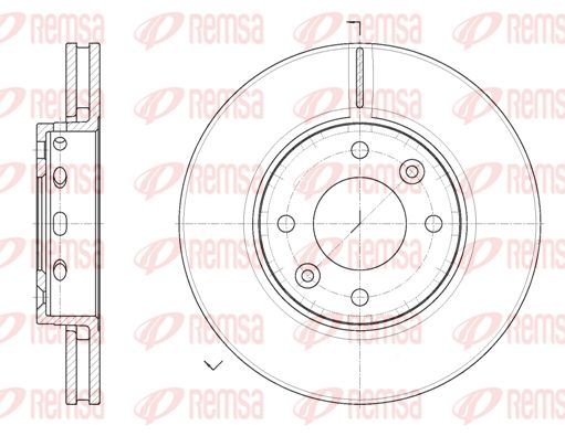 REMSA Тормозной диск 6891.10