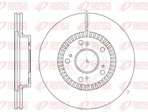 REMSA Тормозной диск 6962.10