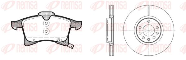 REMSA Комплект тормозов, дисковый тормозной механизм 81036.03