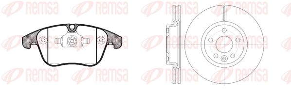 REMSA Комплект тормозов, дисковый тормозной механизм 81219.00