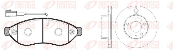 REMSA Комплект тормозов, дисковый тормозной механизм 81237.00