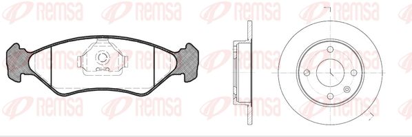 REMSA Комплект тормозов, дисковый тормозной механизм 8285.00