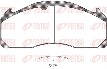 REMSA Комплект тормозных колодок, дисковый тормоз JCA 1033.00