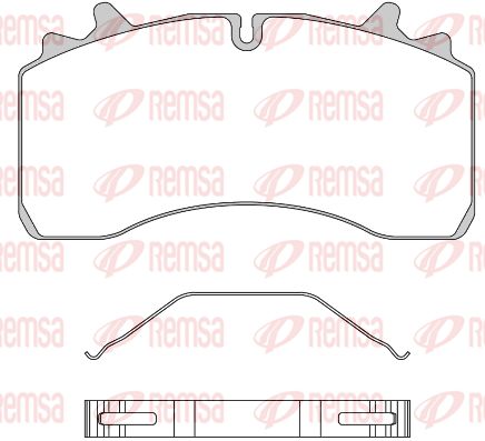 REMSA Комплект тормозных колодок, дисковый тормоз JCA 1075.00