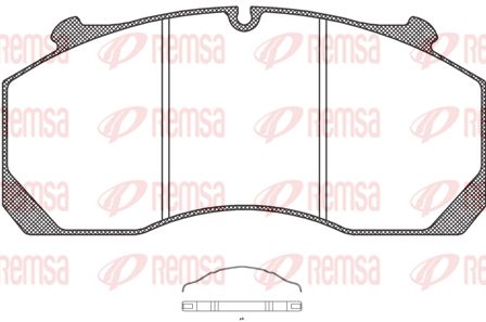 REMSA Комплект тормозных колодок, дисковый тормоз JCA 1157.00