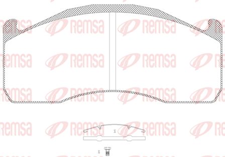 REMSA Комплект тормозных колодок, дисковый тормоз JCA 1328.00