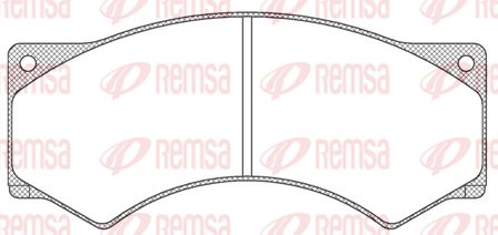 REMSA Комплект тормозных колодок, дисковый тормоз JCA 277.00