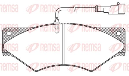 REMSA Комплект тормозных колодок, дисковый тормоз JCA 436.41