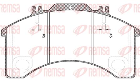REMSA Комплект тормозных колодок, дисковый тормоз JCA 497.00