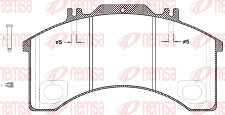 REMSA Комплект тормозных колодок, дисковый тормоз JCA 497.30