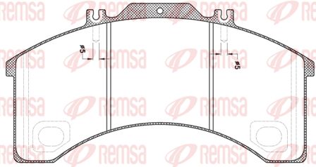 REMSA Комплект тормозных колодок, дисковый тормоз JCA 498.00