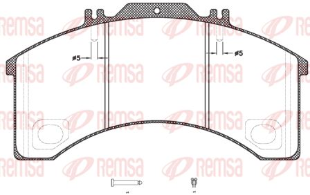REMSA Комплект тормозных колодок, дисковый тормоз JCA 498.30