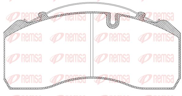 REMSA Комплект тормозных колодок, дисковый тормоз JCA 814.00