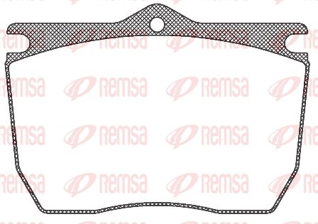 REMSA Комплект тормозных колодок, дисковый тормоз JCA 824.20