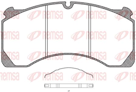 REMSA Комплект тормозных колодок, дисковый тормоз JCA 847.00