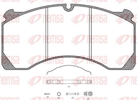 REMSA Комплект тормозных колодок, дисковый тормоз JCA 847.80