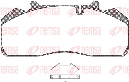 REMSA Комплект тормозных колодок, дисковый тормоз JCA 894.00