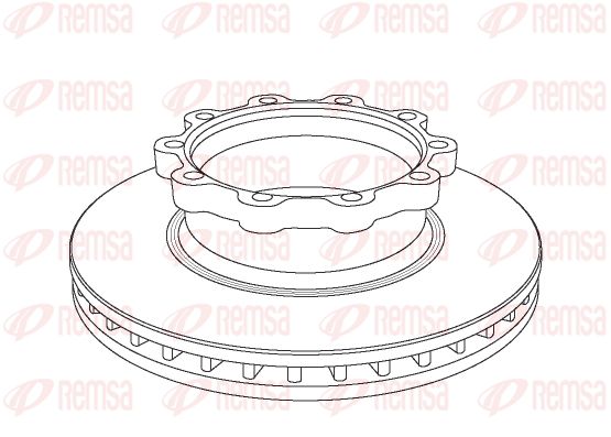 REMSA Тормозной диск NCA1047.20