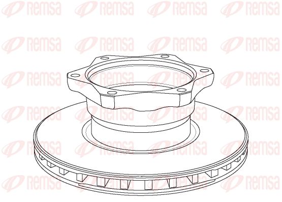 REMSA Тормозной диск NCA1052.20