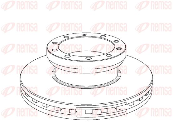 REMSA Тормозной диск NCA1070.20