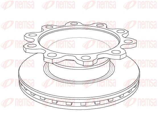 REMSA Тормозной диск NCA1084.20