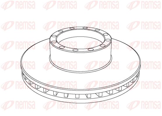 REMSA Тормозной диск NCA1120.20
