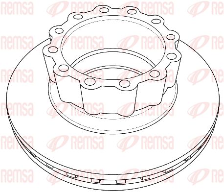 REMSA Тормозной диск NCA1229.20