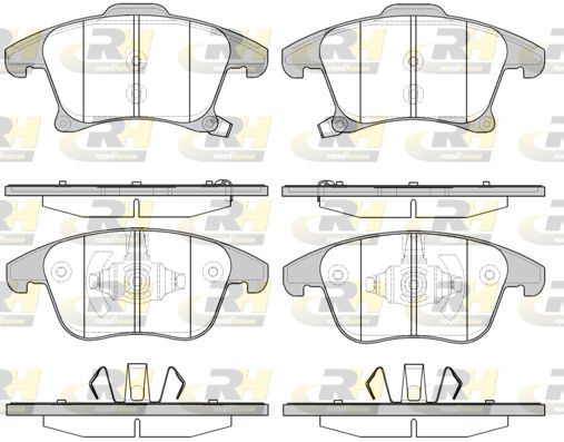 ROADHOUSE Комплект тормозных колодок, дисковый тормоз 21249.22