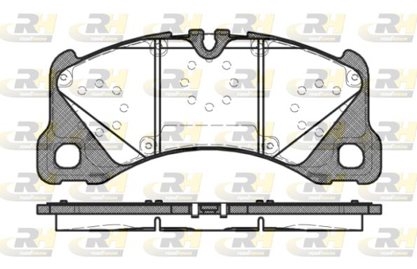 ROADHOUSE Комплект тормозных колодок, дисковый тормоз 21345.40