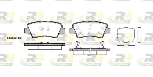 ROADHOUSE Комплект тормозных колодок, дисковый тормоз 21362.02