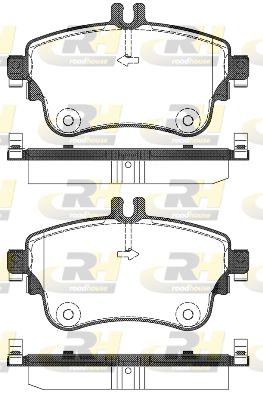 ROADHOUSE Комплект тормозных колодок, дисковый тормоз 21487.08