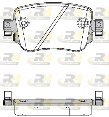 ROADHOUSE Комплект тормозных колодок, дисковый тормоз 21549.08