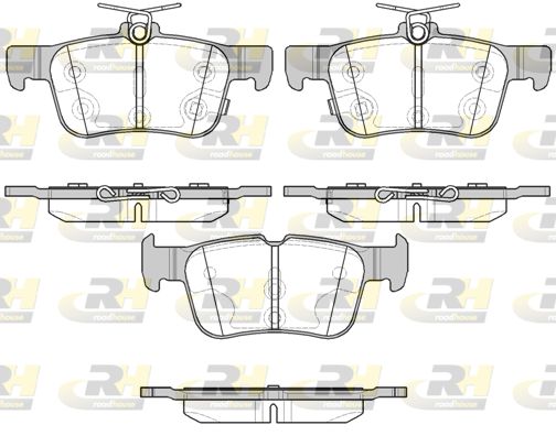 ROADHOUSE Комплект тормозных колодок, дисковый тормоз 21551.12